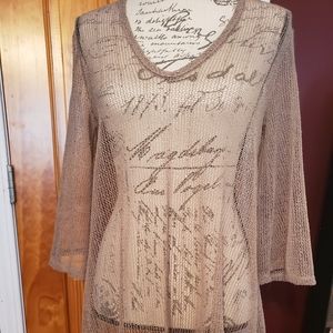 Shimmery swim cover-up